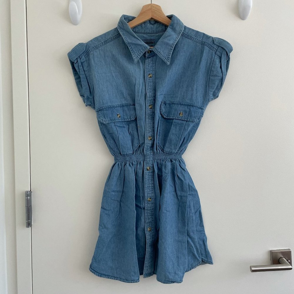 Vintage Denim One-Piece Mini Dress